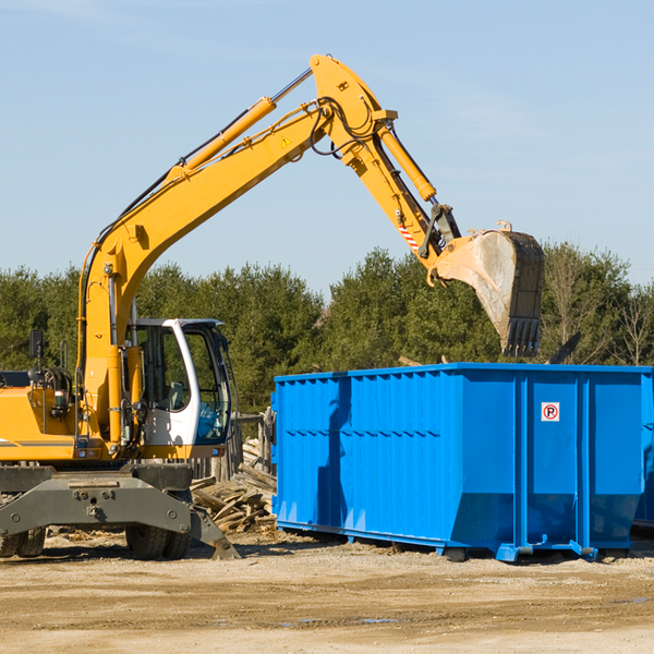 can i choose the location where the residential dumpster will be placed in Cobb Island